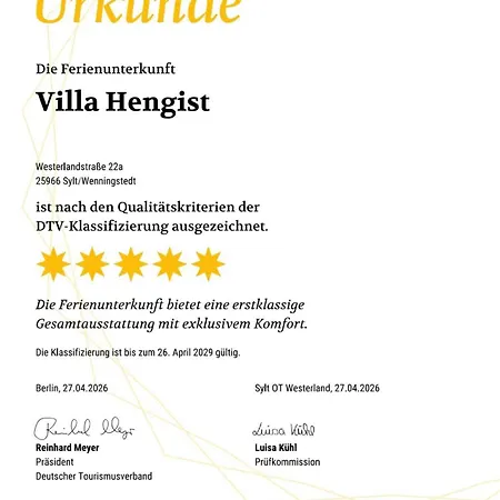 Villa Hengist Mit Sauna, 600 Meter Vom Weststrand, Wenningstedt, Sylt - 1 Hund Willkommen